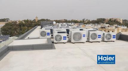 海尔空调墙 全球现象背后的自主创牌与行业领先之路